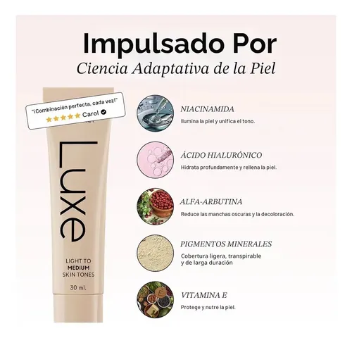 Base De Color Que Cambia Luxe – Tono Medio Medio