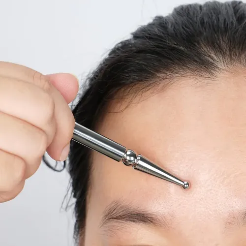 Masajeador Stickon 2 En 1 De Acero Inoxidable  Set Gua Sha