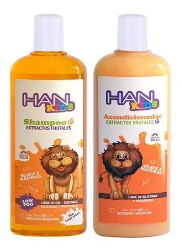 Shampoo + Acondicionador Han Kids Extractos Fruta  350
