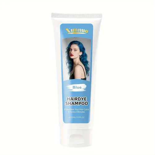 Tinte Shampoo Azul Para Fijar Y Proteger, Efecto Duradero