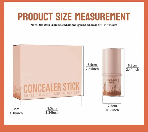 Set De Barras De Maquillaje Multifuncionales De Tres Piezas