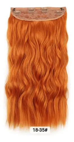 Extensiones De Cabello Simil Natural Organico Taurina Estilo Extensiones, Cobrizo 18-35 De 50cm – 1 Mecha Por Paquete