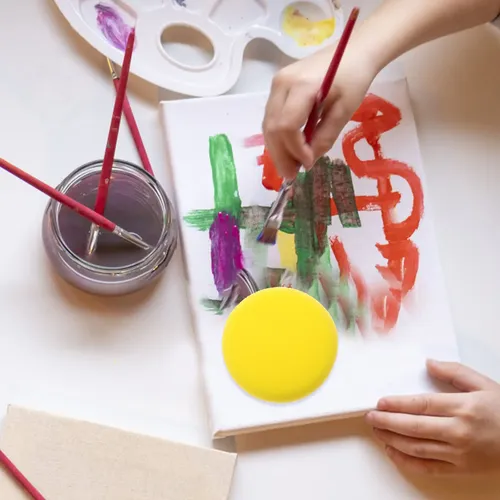 20 Esponjas Redondas Para Acuarela Y Arte Infantil