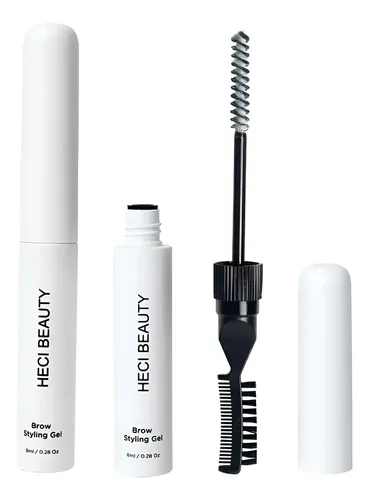Gel Para Peinar Cejas Con Cabezal De Cepillo 3d Y Peine Mold Blanco 9222938328303