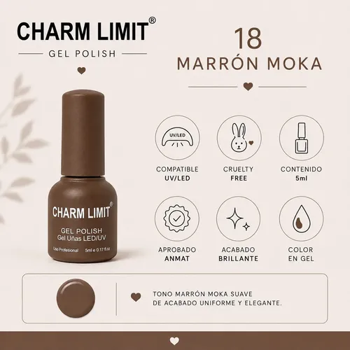 Mini Esmaltes Color Semipermanentes Gel Uv Led Charm Limit