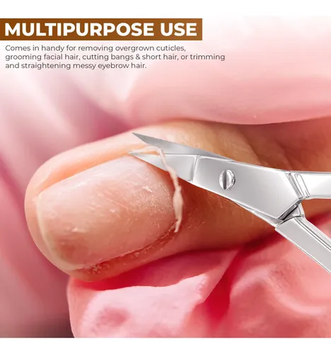 Tijeras Utopia Care De Acero Inoxidable Para Cejas Y Cutícul