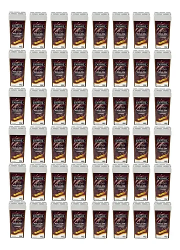 Kit X48 Ceras Roll On Chocolate Revitalizante Depimiel
