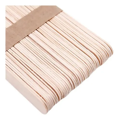 50 Palitos De Cera De Madera Desechables, Espátulas Para