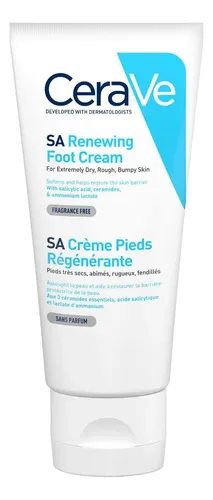 Cerave Crema Renovadora De Pies Secos Exfoliante Hidratante