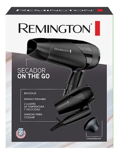 Secador De Pelo Remington On The Go Viaje Plegable