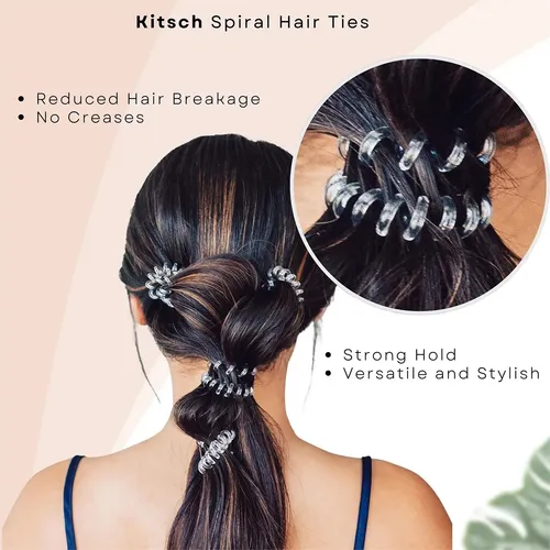 34pcs Multicolor Cabello En Espiral Elástica Accesorio Qd