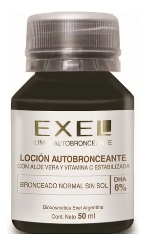 Locion Exel Autobronceante Sin Color 6% Piel Corporal 50 Ml