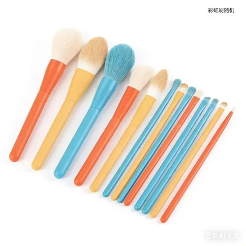 Set De 59 Brochas De Maquillaje Macaron – Sombras, Polvo, Co
