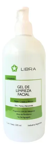 Kit Facial Antibrillo Libra: Gel Limpiador+Loción+Niacinamida+Protector FPS 50