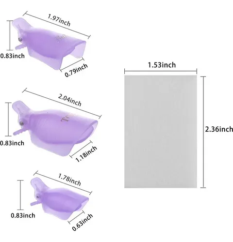 Juego De 1020 Piezas Clips Para Quitar Esmalte Infilila