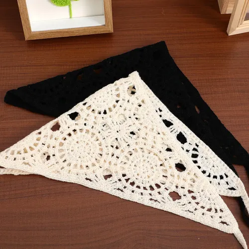 Accesorio Para El Cabello Tipo Bandana De Ganchillo, 6 Unida