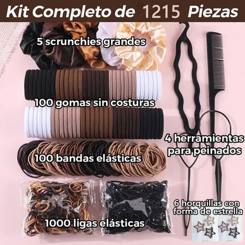 1215pzs Accessories For Cabello Scrunchies Donas Ligas Banda