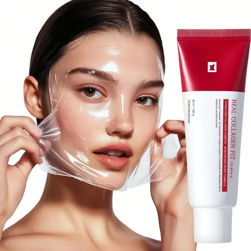 Mascarilla Facial De Colágeno, Hidratante, Iluminadora, 50 M