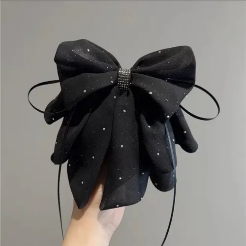 Butterfly-shaped Satin Hair Clip