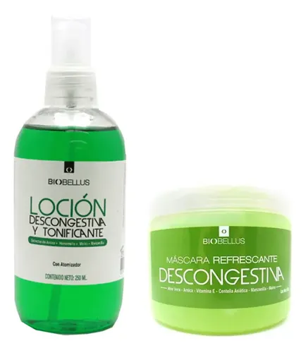 Loción Tonificante + Máscara Descongestiva Biobellus Todo Tipo De Piel