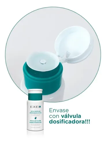 Agua Micelar Desmaquillante 5 En 1 Exel Aloe Vera Te Verde