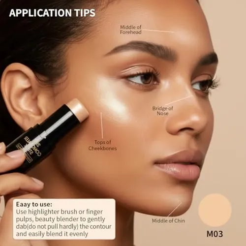 Barra De Maquillaje Iluminadora W3w, Iluminadores En Crema 2