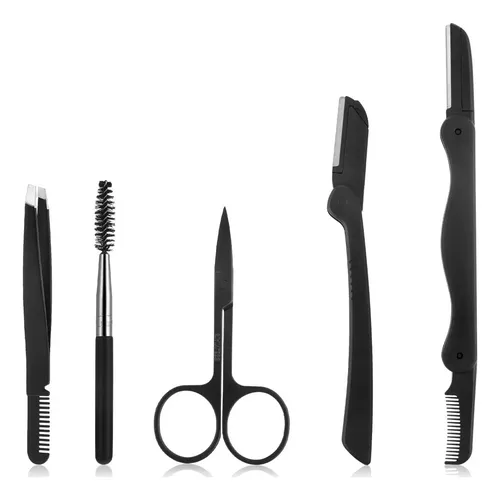 Set De Cuidado De Cejas 5 En 1 Qulkws – Tijeras, Pinzas