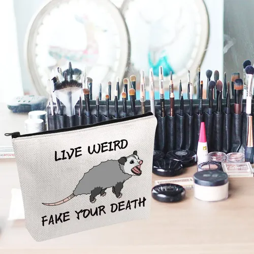 Bolsa De Maquillaje Pwhaoo Funny Possum Live Weird Fake Your