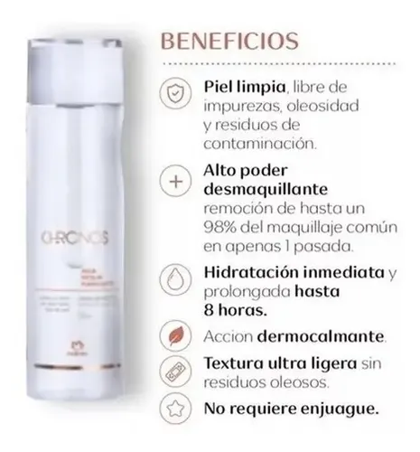 Agua Micelar Purificante Natura Chronos