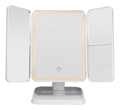 Espejo Para Maquillaje de Pie con Luz LED y Carga USB