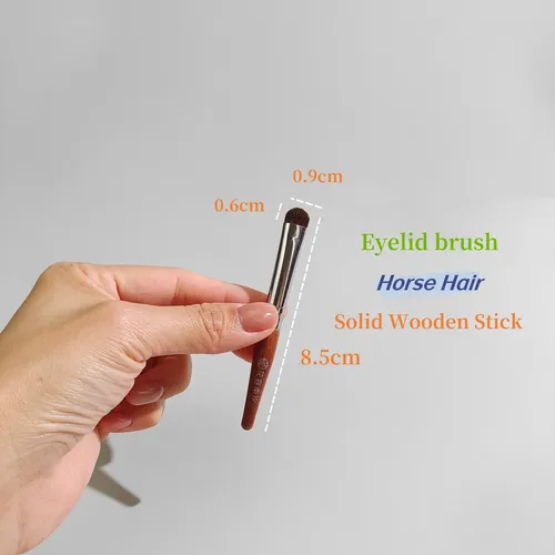Set De 6 Minibrochas De Maquillaje Para Ojos De Crin De Caba
