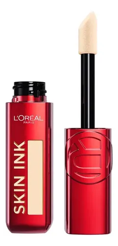 L’Oréal Paris Infallible Skin Ink Base de Maquillaje y Corrector 2 en 1, Acabado Mate, Larga Duración Hasta por 48h, Resistente a Transferencias, Tono 100