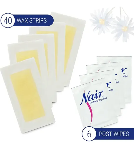 Cera Depilatoria Nair Sensible 40 Listones Para Piernas Y