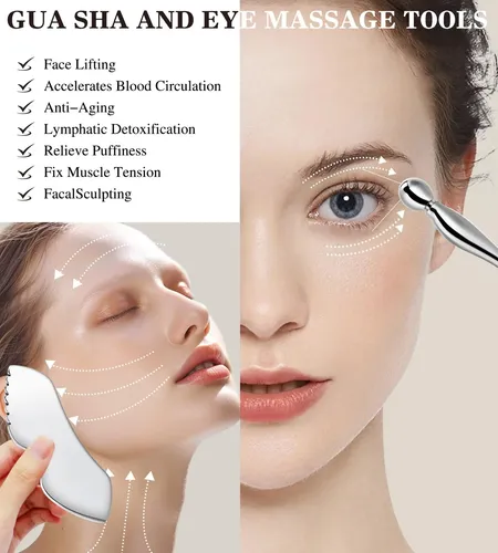 Set De Herramientas Faciales Gua Sha Tangzhifeiyue De Acero