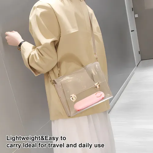 Bolsa De Maquillaje De Silicona Con 2 Soportes Para Brochas