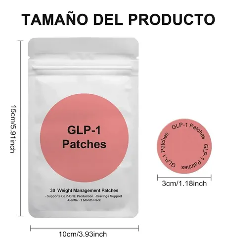 2 Pcs Parches Glp-1 Parche Cuidado Corporal Suave 60 Unidades Con Ingredientes Naturales