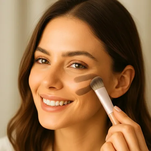 Set 3 Brochas Rubyface Corrector Ojeras Contorno Base