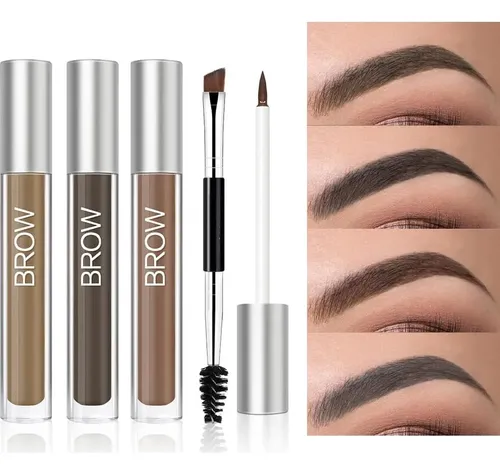 Gel De Cejas Impermeable Zssemei Castaño