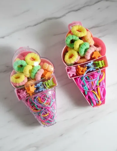 10 Set De Colitas Y Broches Para El Pelo- Infantil-souvenir.