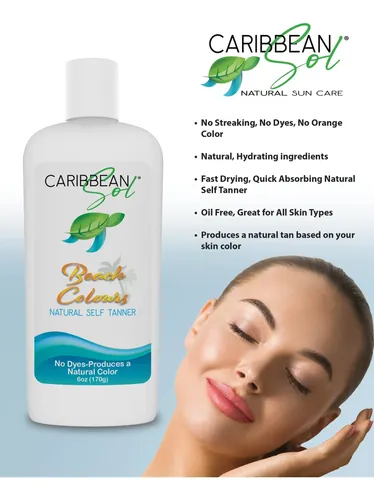 Autobronceador Caribbean Sol Beach Colors Natural, 180 Ml