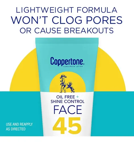 Protector Solar Facial Spf 45 Coppertone Sin Aceite