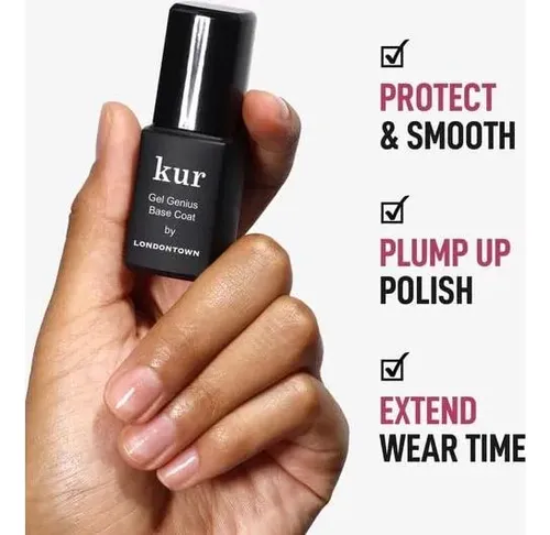 Set De Base Y Top Coat Gel Para Uñas Londontown