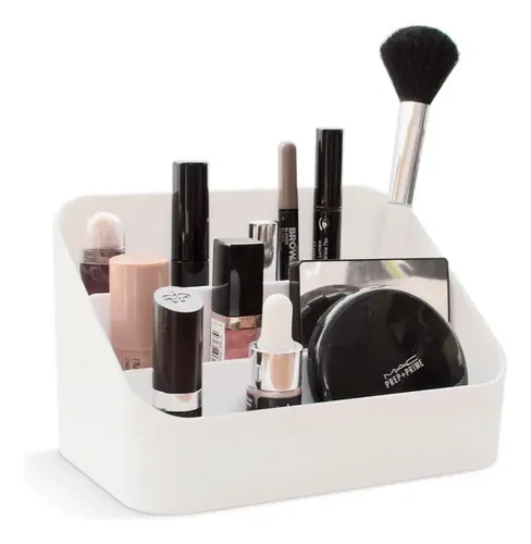 Organizador De Cosmeticos Art 8502 Colombraro Color Blanco