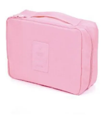 Neceser Bolso Porta Cosmeticos Organizador Maquillaje Baño Color Rosa