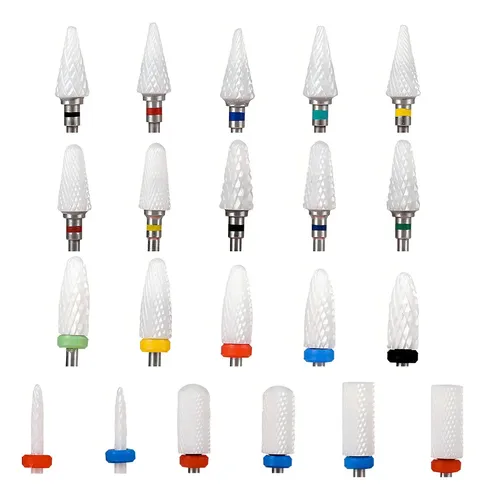 Kit Brocas Cerámicas Para Torno Manicura Gadnic