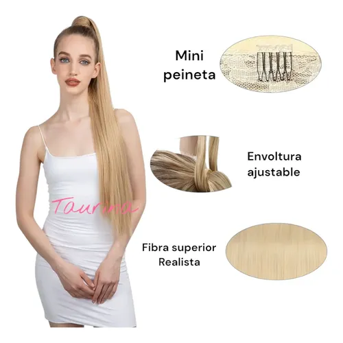 Ponytail Coleta Super Larga 80cm Opaca Taurina P001