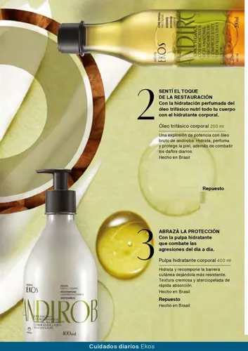 Oleo Aceite Trifasico Corporal Andiroba Ekos Natura Vegano