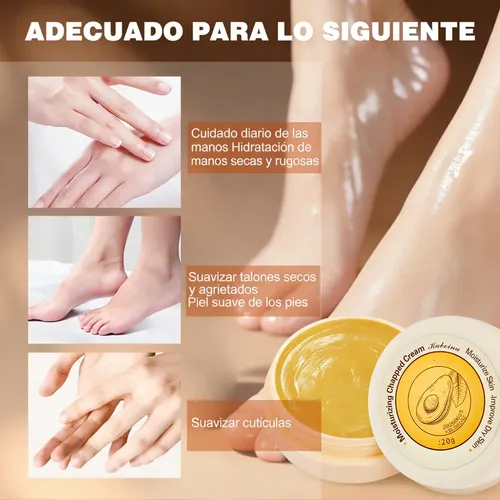 Crema Hidratante Para El Cuidado De Los Pies, Agrietadas Y A Limón