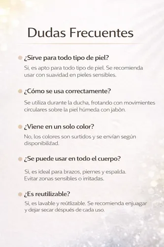 Guante Exfoliante Corporal Manopla Baño Ducha Spa