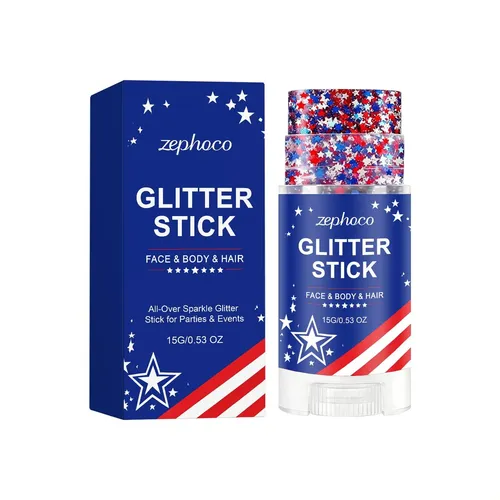 Barra De Maquillaje Con Purpurina En Forma De Estrella, Adec